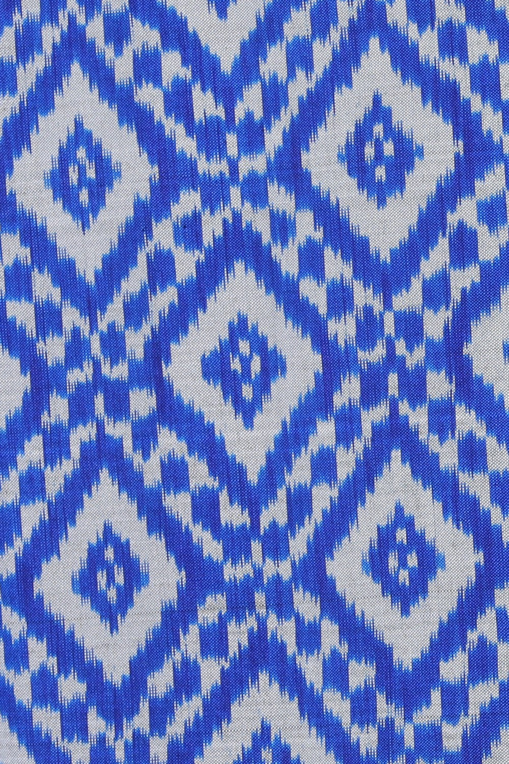 Image of Pochampally Ikat Silk Royal Blue Saree